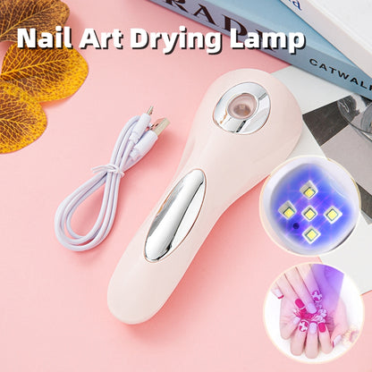 Handheld UV LED Nail Dryer Lamp – Rechargeable Mini Nail Curing Light for Gel Nails